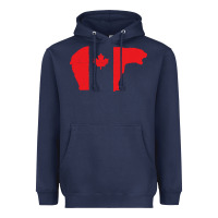 Canada T Shirt Love Canada Bear Proud Canadian Canada Day T Shirt Heavyweight Hoodie | Teevron