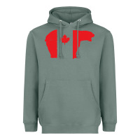 Sage canada t shirt love canada bear proud canadian canada day t shirt Heavyweight Hoodie - baoMotion