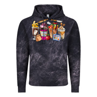 Cloud Black Lunch Lady Coffee Cups Vintage Hoodie - FaDigitalArtStudio