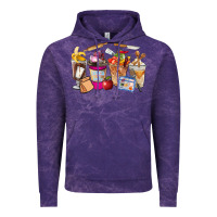 Cloud Purple Lunch Lady Coffee Cups Vintage Hoodie - FaDigitalArtStudio