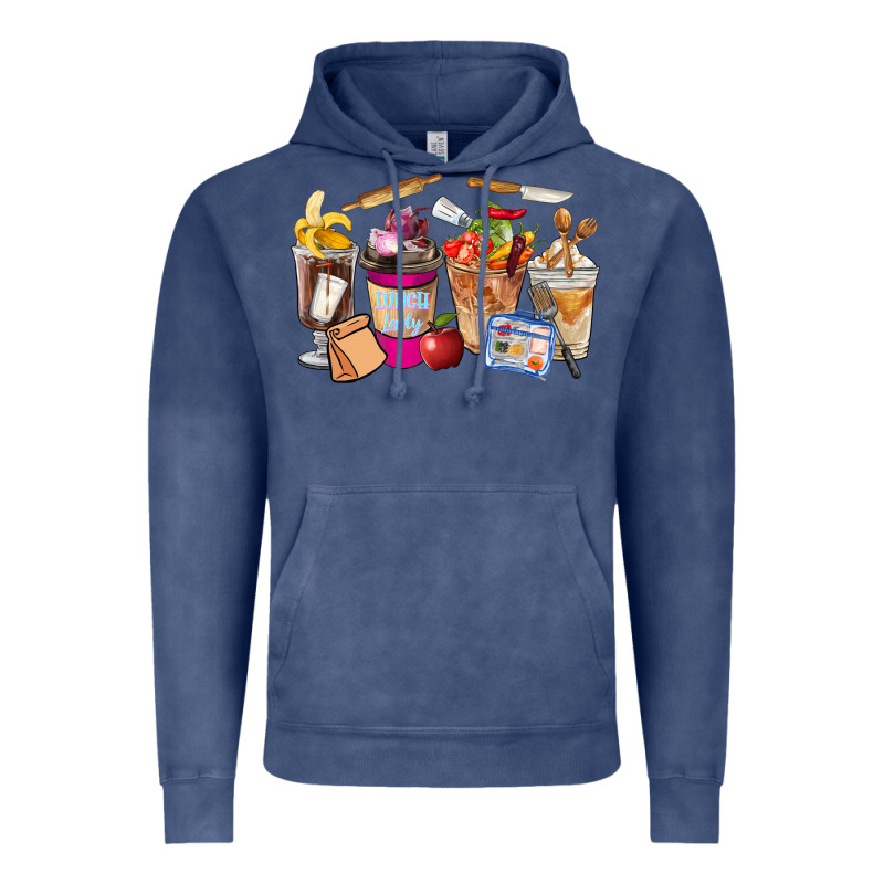 Lunch Lady Coffee Cups Vintage Hoodie by FaDigitalArtStudio | Teevron