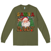 Army Green santa baby Long Sleeve Tee - FaDigitalArtStudio