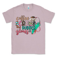 Lilac coffee scrubs and rubber gloves Classic Tee - CowGirlArtShop
