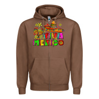 Chestnut viva mexico Zipper Hoodie - AdoDesignShop