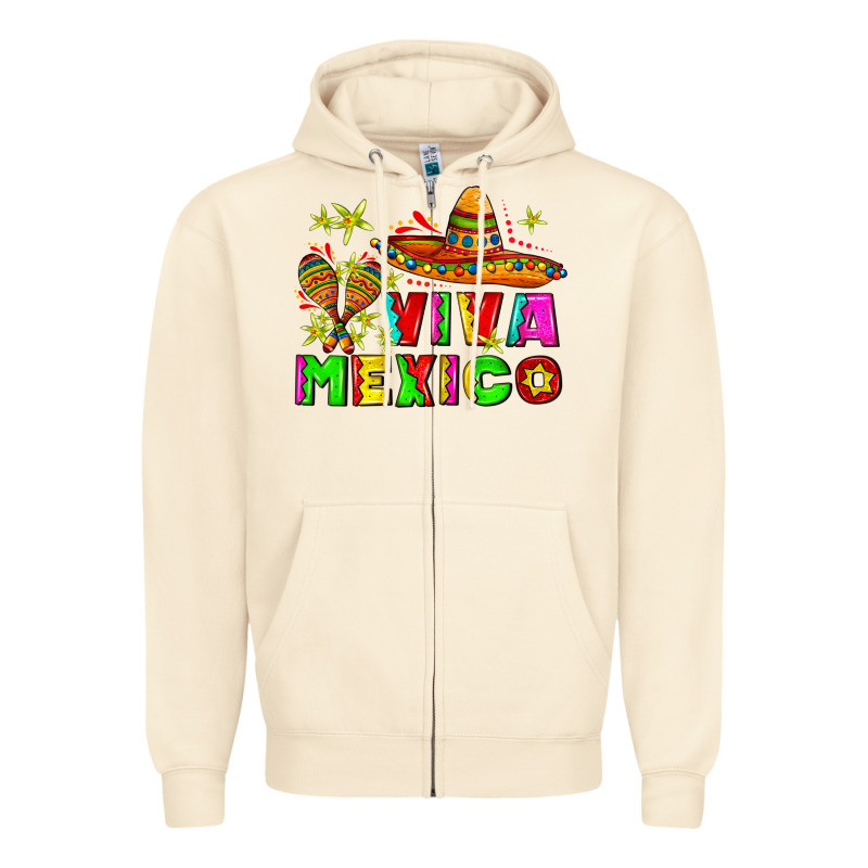 Viva Mexico Zipper Hoodie by AdoDesignShop | Teevron