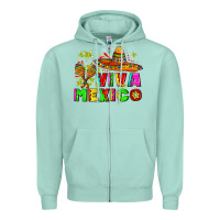Seafoam viva mexico Zipper Hoodie - AdoDesignShop