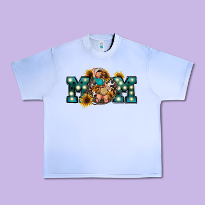 Western Mom Mother's Day Urban Heavy Tee Designed By Fadigitalartstudio