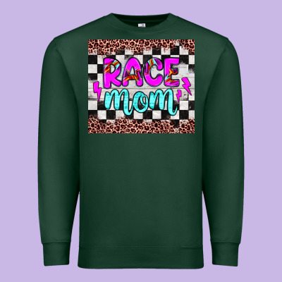 Race Mom Premium Sweatshirt Designed By Jahusdesignshop