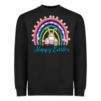 Black easter egg bunny rainbow Heavyweight Sweatshirt - AdoDesignShop