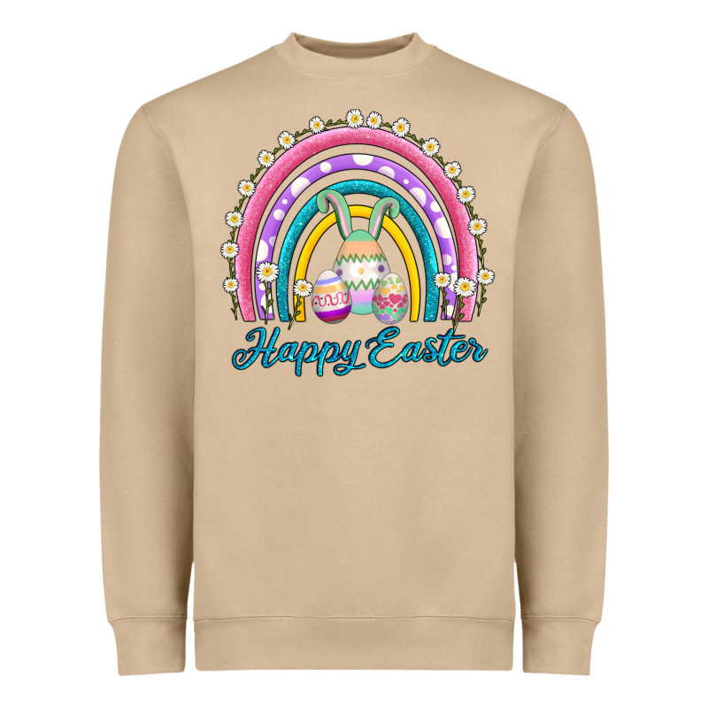 Easter Egg Bunny Rainbow Heavyweight Sweatshirt by AdoDesignShop | Teevron