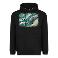 Black turquoise glitter background Heavyweight Hoodie - JahusDesignShop