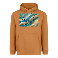 Meerkat turquoise glitter background Heavyweight Hoodie - JahusDesignShop