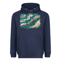 Navy turquoise glitter background Heavyweight Hoodie - JahusDesignShop