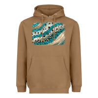 Toasted Coconut turquoise glitter background Heavyweight Hoodie - JahusDesignShop