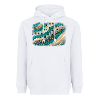 White turquoise glitter background Heavyweight Hoodie - JahusDesignShop