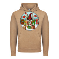 Vintage Coffee Christmas Gnome Vintage Hoodie - FaDigitalArtStudio