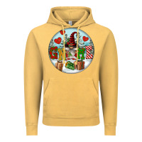 Vintage Mustard Christmas Gnome Vintage Hoodie - FaDigitalArtStudio