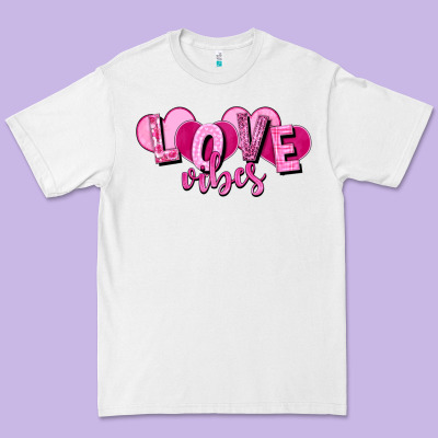 Love Vibes Valentine's Day Premium Tee Designed By Howdyjamesfarm