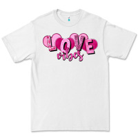 White Love vibes Valentine's Day Premium Tee - HowdyJamesFarm