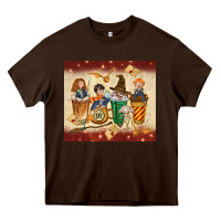 Chocolate Brown wizards coffee cups Heavy Core Tee - TumblerDesignByShophia