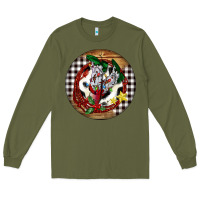 Army Green Cowgirl Boots Long Sleeve Tee - FaDigitalArtStudio