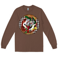 Chestnut Cowgirl Boots Long Sleeve Tee - FaDigitalArtStudio