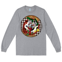 Heather Grey Cowgirl Boots Long Sleeve Tee - FaDigitalArtStudio