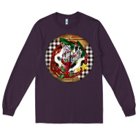 Plum Cowgirl Boots Long Sleeve Tee - FaDigitalArtStudio