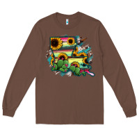 Chestnut Louisiana Map Sunflower Cactus Serape Long Sleeve Tee - RanaPortraitStore