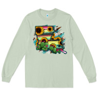 Matcha Louisiana Map Sunflower Cactus Serape Long Sleeve Tee - RanaPortraitStore