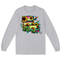 Moon Dust Louisiana Map Sunflower Cactus Serape Long Sleeve Tee - RanaPortraitStore