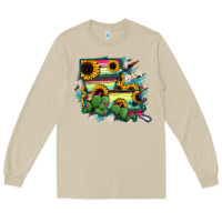 Mushroom Louisiana Map Sunflower Cactus Serape Long Sleeve Tee - RanaPortraitStore
