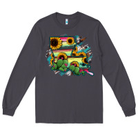 Smoke Louisiana Map Sunflower Cactus Serape Long Sleeve Tee - RanaPortraitStore