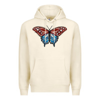 Tofu Patriotic American Butterfly Premium Hoodie - LillyAllenDesigns