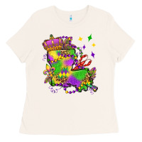 Bone louisiana map mardi gras olivia Ladies Tee - OliviaCreatesArt