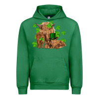 Emerald st patrick's day cow family Urban Hoodie - RanaPortraitStore