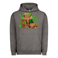 Pigment Tornado st patrick's day cow family Urban Hoodie - RanaPortraitStore