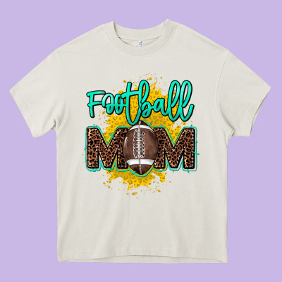 Football Mom Mother's Day Heavy Core Tee Designed By Howdyjamesfarm