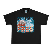 Black Born to be free Urban Heavy Tee - FaDigitalArtStudio