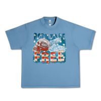Pebble Blue Born to be free Urban Heavy Tee - FaDigitalArtStudio