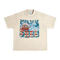 Sandshell Born to be free Urban Heavy Tee - FaDigitalArtStudio