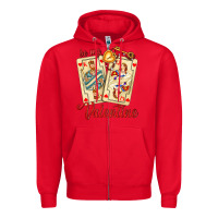Red be my valentine with playing cards and key Zipper Hoodie - AdoDesignShop