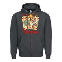 Smoke be my valentine with playing cards and key Zipper Hoodie - AdoDesignShop