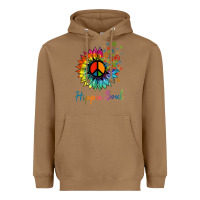 Toasted Coconut daisy peace sign hippie soul retro hippie flower lovers t shirt Heavyweight Hoodie - baoMotion