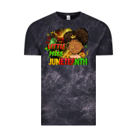 Cloud Black Little miss Juneteenth Vintage Tee - FaDigitalArtStudio