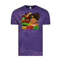 Cloud Purple Little miss Juneteenth Vintage Tee - FaDigitalArtStudio