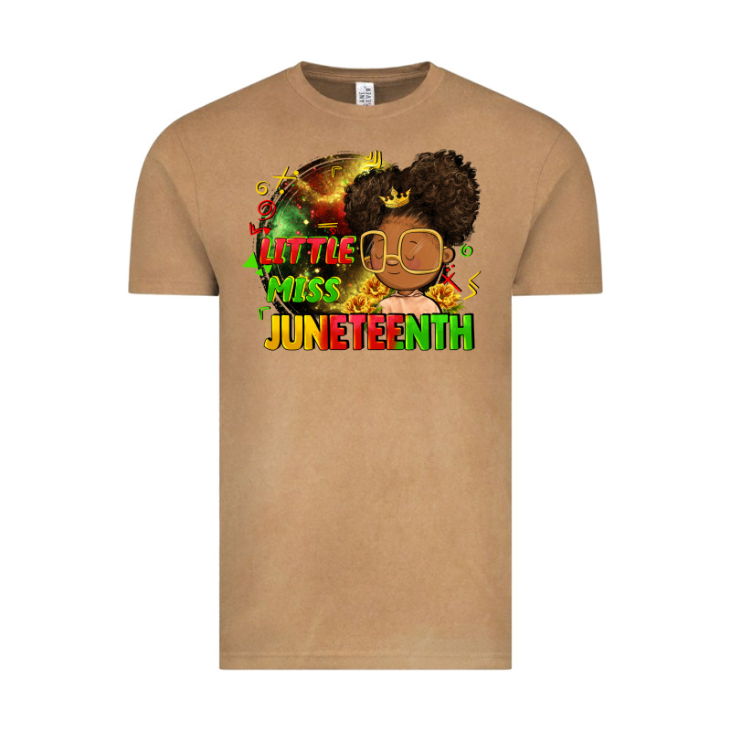 Little Miss Juneteenth Vintage Tee by FaDigitalArtStudio | Teevron