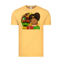 Vintage Mustard Little miss Juneteenth Vintage Tee - FaDigitalArtStudio