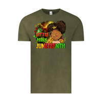 Vintage Olive Little miss Juneteenth Vintage Tee - FaDigitalArtStudio