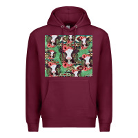Burgundy baby cow floral aztec tumbler Premium Hoodie - Jasminsmagicworld